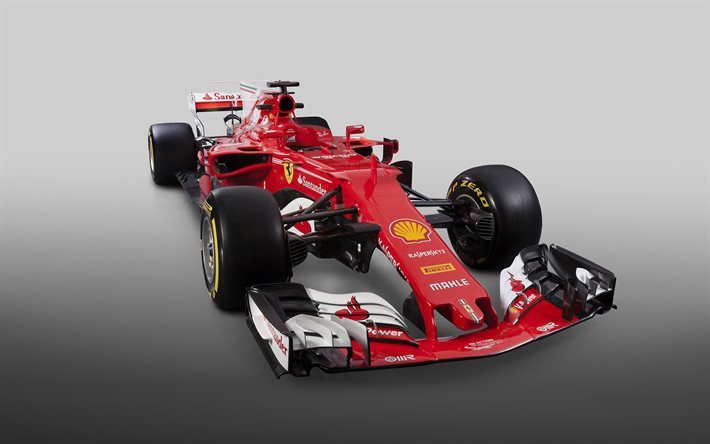 Formule 1, Ferrari SF70H, 2017, voiture de course, F1, voitures de course, en 2017, de la race