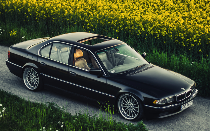 Download Wallpapers Bmw 7 Series 4k 740ia Stance E38 Tuning Black E38 Bmw For Desktop Free Pictures For Desktop Free