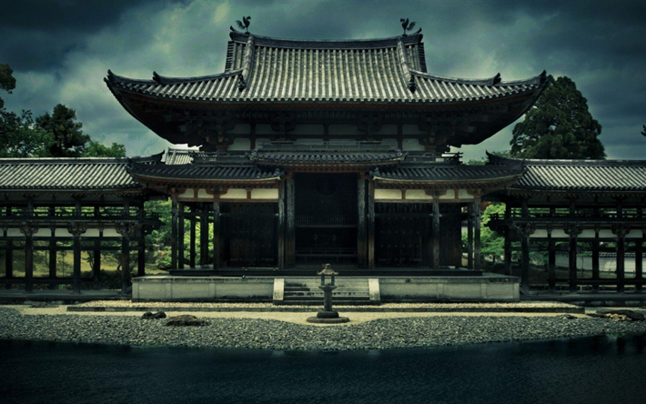 Japon Tapınağı, g&#246;let, Doğu mimarisi, tapınak, Japonya