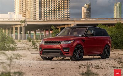 Range Rover Sport, tuning, 2018 cars, Vossen Wheels, HF-1, Land Rover, Range Rover
