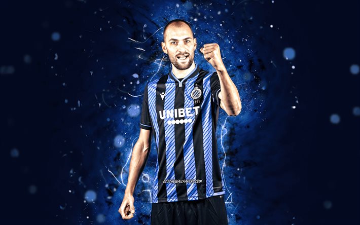 Download Wallpapers Bas Dost 4k Brugge Fc Dutch Footballers Soccer Belgian Pro League Football Club Brugge Blue Neon Lights Bas Dost Brugge Bas Dost 4k For Desktop Free Pictures For Desktop Free