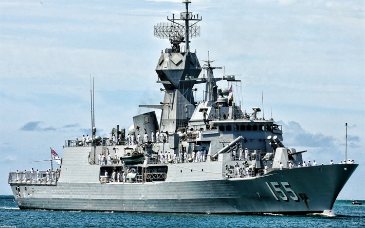 hmas ballarat, ffh 155, australische fregatte, royal australian navy, fregatte der anzac-klasse, australische kriegsschiffe