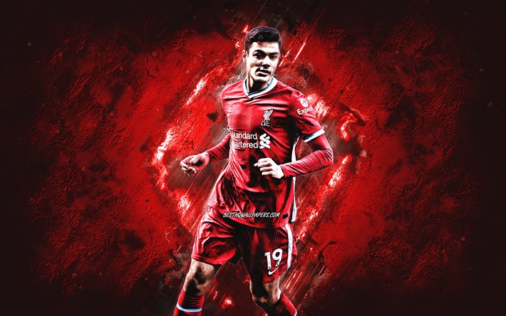 Ozan Kabak, turkkilainen jalkapalloilija, Liverpool FC, punainen kivi tausta, Premier League, Englanti, jalkapallo