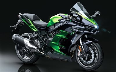 Kawasaki Ninja H2 SX SE, 4k, superbikes, motos 2022, motos japonaises, Kawasaki