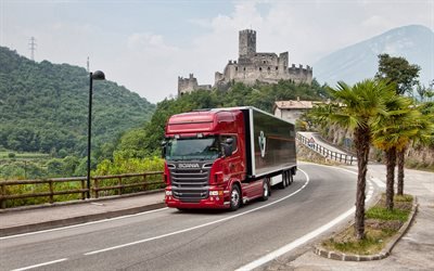 Scania R730 4x2 Topline, autoroute, 2013 camions, LKW, transport de marchandises, 2013 Scania R730, Scania