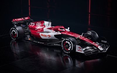 2022, Formula 1, Alfa Romeo C42, 4k, front view, exterior, new C42, F1 racing cars, Alfa Romeo, C42, Alfa Romeo F1 Team