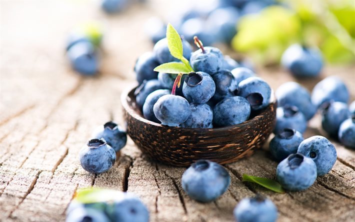 Blueberries, berries, healthy food