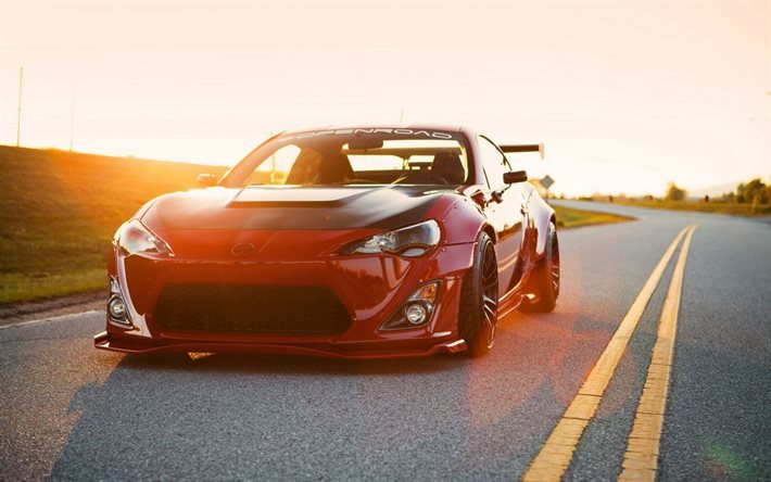 Scion FR-S, stance, low rider, tuning, supercars, road, Scion