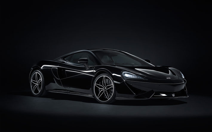 McLaren 570GT, MSO, Black Collection, 2018, black supercar, racing car, black 570GT, sports coupe, tuning 570GT, British sports cars, McLaren