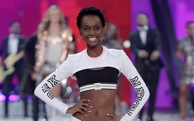 Herieth Paul, 2018, tanzaniska modell, photoshoot, sk&#246;nhet, supermodeller, blont, Victorias Secret Angel