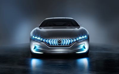 hybrid kinetic hk gt, 4k, vorderansicht, 2018 autos, pininfarina, hybrid kinetic
