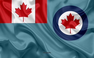 Royal Canadian Air Force Ensign, silk flag, canadian national symbols, Canada flag, Royal Canadian Air Force