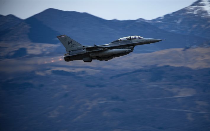 جنرال ديناميكس F-16 Fighting Falcon, القوات الجوية الأمريكية, F-16, الأمريكية المقاتلة الخفيفة, الولايات المتحدة الأمريكية, طائرة عسكرية