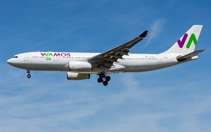 エアバスA330-200, 旅客機, 空の旅, A330-200, Wamos空, Pullmantur空, スペインの航空会社