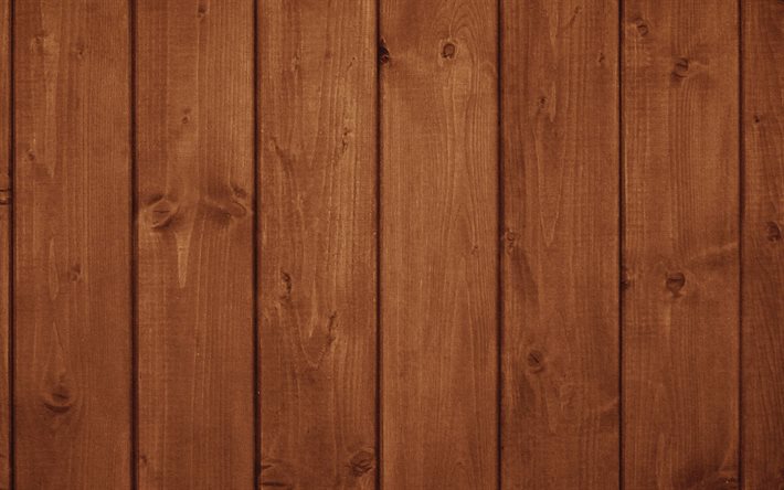 4k, 茶褐色の木製板, 茶褐色の木製の質感, 木材, 木製の質感, 木の背景, 垂直板, 茶褐色の木製ボード, 木板, 茶色の背景