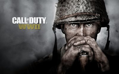 Call of Duty WWII, 2017, Poster, soldier, new games, Call of Duty
