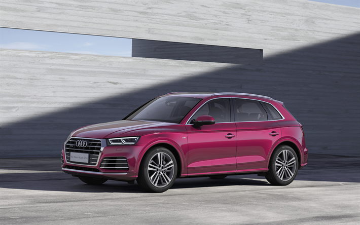 Audi Q5L, 2019 carros, cruzamentos, roxo Q5L, carros alem&#227;es, Audi