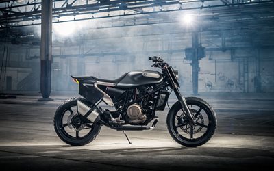Kawasaki Z650, 2018, 4k, exterior, sports bike, side view, bobber, black bike, Japanese motorcycles, Kawasaki