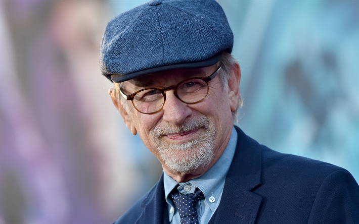 Steven Spielberg, 4k, r&#233;alisateur Am&#233;ricain, portrait, Hollywood