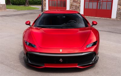 Ferrari SP38, 2018, front view, exterior, luxury sports coupe, supercar, new SP38, Italian sports cars, Ferrari