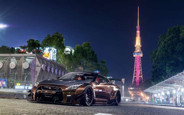 Download Wallpapers Liberty Walk Tuning Nissan Gt R Tokyo 18 Cars Forgiato Wheels Maglia Ecl R35 Tunned Gt R Nissan For Desktop Free Pictures For Desktop Free