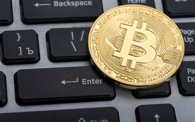bitcoin, klavye, elektronik para, kripto döviz, altın bitcoin, para, finans kavramları
