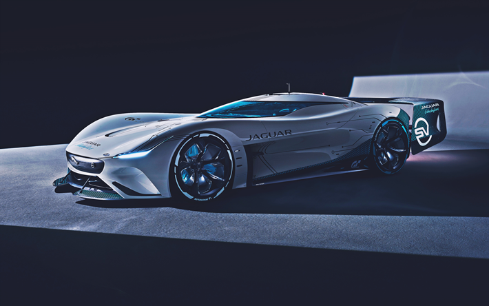 Jaguar Vision Gran Turismo SV, 4k, hypercars, 2022 cars, supercars, british cars, Jaguar