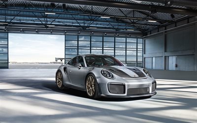 Porsche 911 GT2 RS, supercars, 2018 les voitures, les voitures allemandes, Porsche