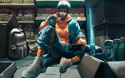 Obito Uchiha, 4k, 3D sanat, Naruto, manga, mağaza, Tobi, Naruto karakterleri, Uchiha Obito, menekşe soyut ışınları, Obito Uchiha Naruro