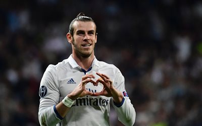 Gareth Bale, Real Madrid, jalkapallo, Liiga, Welsh jalkapalloilija, muotokuva, Espanja