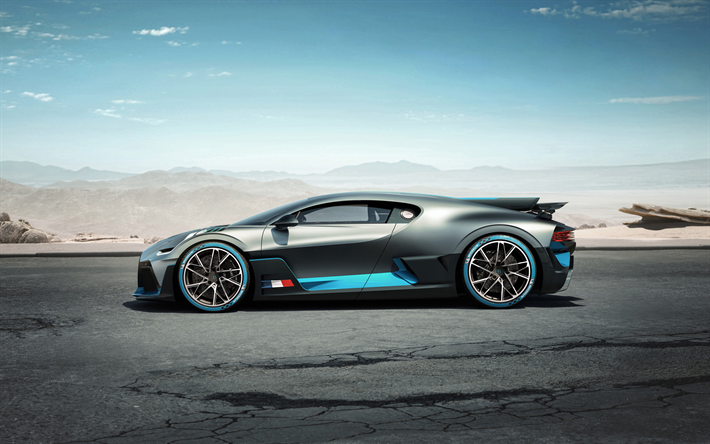 2019, Bugatti Divo, hipercarro, vista lateral, luxo supercarro, novo Divo, carro de corrida, Sueco supercarros, Bugatti