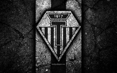 Torpedo Minsk FC, 4k, logo, soccer, black stone, Vysshaya Liga, grunge, football club, Belarusian football club, Torpedo Minsk, Belarus, asphalt texture, FC Torpedo Minsk