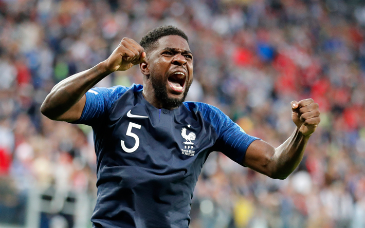 Download Wallpapers Samuel Umtiti 4k France National Football Team Portrait Face French Footballer Young Talented Football Player For Desktop Free Pictures For Desktop Free