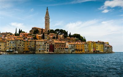 Rovinj, Croacia, Mar Adri&#225;tico, Istria, en la Iglesia de santa Eufemia