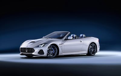 Maserati GranCabrio, 4k, 2018 carros, cabriolets, carros italianos, 2018