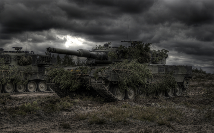 Leopard 2A4, Os tanques alem&#227;es, modernos ve&#237;culos blindados, Leopard 2, camuflagem, camuflagem de ve&#237;culos blindados