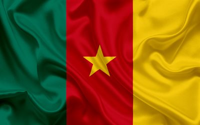Kamerun flagga, Afrika, Kamerun, nationella symboler, flaggan i Kamerun