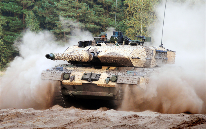 Leopard 2A7, German battle tank, modern armored vehicles, Leopard 2, German army