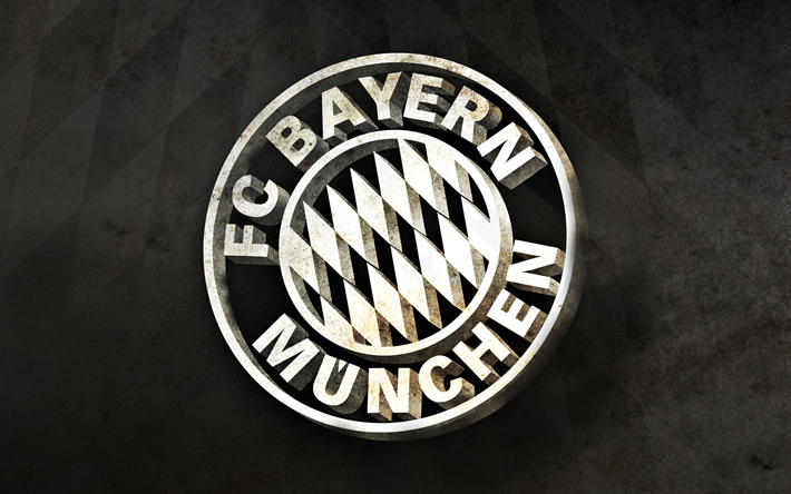 Bayern M&#252;nchen FC, 3d-logotyp, Tyskland, fotboll, kreativa, Bundesliga, tysk fotboll, Bayern M&#252;nchen