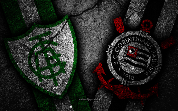 Amerikassa Mineiro vs Corinthians, Kierros 27, Serie, Brasilia, jalkapallo, Corinthians FC, Amerikassa Mineiro FC, brasilialainen jalkapalloseura