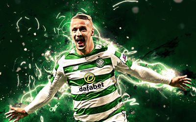 Leigh Griffiths, goal, Scottish footballer, Celtic FC, soccer, Griffiths, Scottish Premiership, football, neon lights