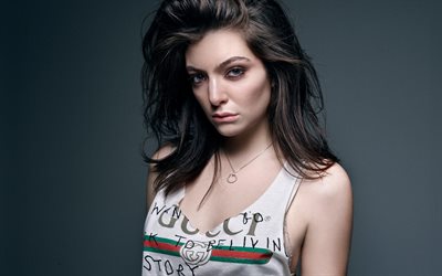 Lorde, 2018, Elle, photoshoot, beauty, New Zealand singer, brunette