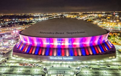 Mercedes-Benz Superdome, New Orleans Saints Stadium, New Orleans, Louisiana, USA, NFL, American football, Superdome