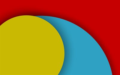 material design, colorful circles, geometric shapes, lollipop, lines, geometry, creative, strips, red backgrounds