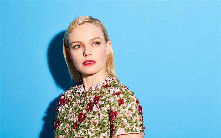 Kate Bosworth, amerikkalainen n&#228;yttelij&#228;, muotokuva, photoshoot, mekko kukilla, Hollywood-t&#228;hti, Catherine Ann Bosworth
