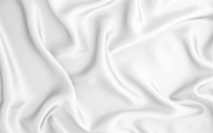 valkoinen silkki tekstuuri, aaltoileva kangas rakenne, silkki, valkoinen kangas tausta, valkoinen satiini, kangas kuvioita, satiini, silkki kuvioita, valkoinen kangas rakenne, valkoinen satiini rakenne