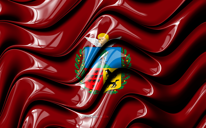 Barakaldo Bandera, 4k, Ciudades de Espa&#241;a, Europa, la Bandera de Barakaldo, arte 3D, Barakaldo, las ciudades espa&#241;olas, Barakaldo 3D de la bandera, Espa&#241;a
