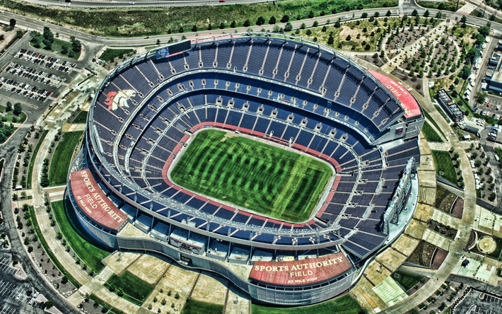 Sports Authority Field at Mile High, Denver Broncos Stadium, Denver, USA, Empower Field at Mile High, football stadium, american football