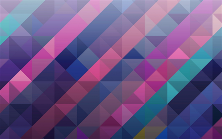 bleu-violet r&#233;tro abstraction, couleur r&#233;tro arri&#232;re-plan, r&#233;tro abstraction, triangles r&#233;tro arri&#232;re-plan