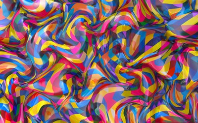 colorido de fundo ondulado, criativo, resumo ondas, abstrac ondulado de fundo, colorido ondulados de seda